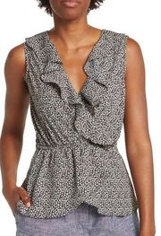 Sleeveless Wrap Peplum Top, Max Studio, XL