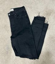 We the Free Black Distressed Jeans