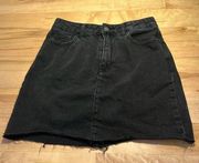 Hollister Black Ultra High-Rise Jean Skirt - size 27