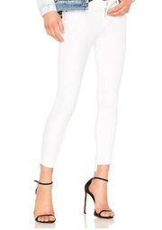 FRAME Le Skinny De Jeanne Crop in Blanc size 25 white