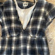 plaid babydoll dress