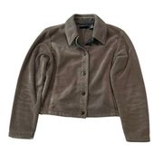 Patagonia Women's Brown Button Front Cropped Blazer Size Small