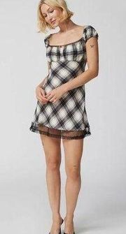 Urban Outfitters NWT  PLAID BABYDOLL DRESS