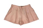 NWT C. Luce Women’s Size L Pink Blush Pleated Shorts with Pockets