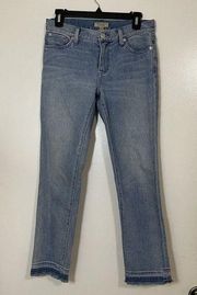 BURBERRY Light blue slim crop denim jeans size 26