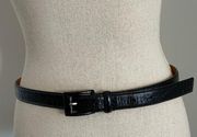 Lauren Ralph Lauren Black Italian Leather Belt