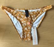 Sunburst Basic Swim Bottoms Yellow Floral