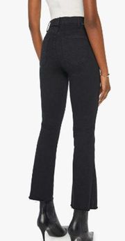 MOTHER The Hustler High Waisted Ankle Fray Hem Flared Denim Jeans Not Guilty 29