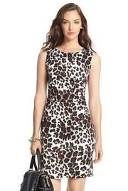 DIANE VON FURSTENBERG Animal Cheetah Leopard Print 100% SILK Jersey Women 6