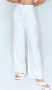 AYLA LINEN PANTS WHITE size 4