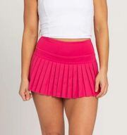 Hot Pink Pleated Tennis Skirt