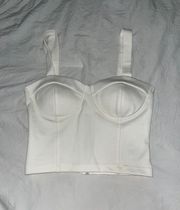 White Bustier Top