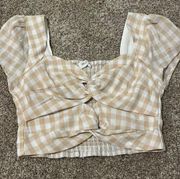 Gingham Crop Top