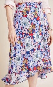 Anthropologie Maeve Sybil Wrap Skirt