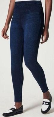 Spanx Ankle Jean-Ish Leggings Jeggings High-Rise Twilight Rinse Blue m