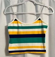 SR striped crop top