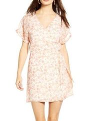 NWT All in Favor Simone Floral Wrap Front Minidress Small