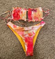 SheIn Tie Dye Bikini Set