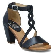 Miz Mooz Pixie Heeled Sandals Black Braid Size 41 9.5-10