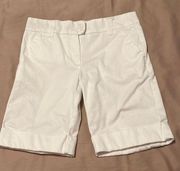 The Limited size 4 white cuffed shorts w/pockets dress up or down EUC