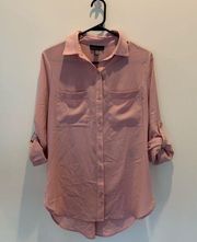 Purple Button Down Blouse