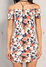 Floral Strapless Mini Dress