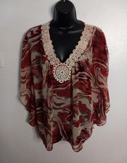 Wrapper swirl blouse