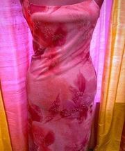 Pink embroumidi dress  size Medium