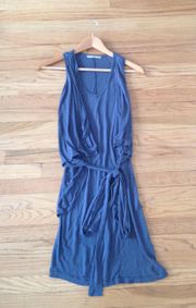 Blue Wrap Front Knit Dress size XS