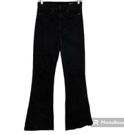 BlankNYC The Waverly Black High Rise Flare Jeans Size 28