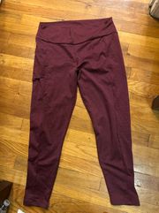 Maroon Leggings