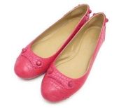 Balenciaga Leather Flats Pink Size 37.5