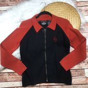 Vintage Y2K Harley Davidson sweater motorcycle jacket