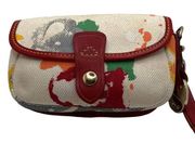 Dooney & BOURKE Limited Printed Canvas Illustration Wristlet