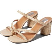 Dolce Vita Dv Myla Block Heels Rattan Sz 9