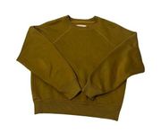 Womens Sweater Green Small Crewneck Pullover Casual