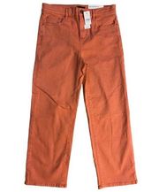 NWT Ann Taylor Factory The Slim‎ Wide Leg High Rise Ankle Jeans Size 0