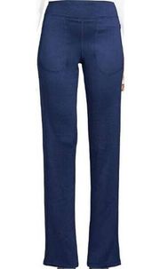 New Lands End Women Blue Navy   Long Yoga Pants Small