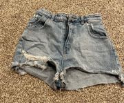 light wash Jean shorts