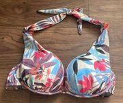 Venus Tropical Prince halter neck, rouge, push-up, bathing suit top 32DD