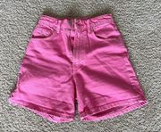 ZARA High Wasted Mom fit Denim Shorts