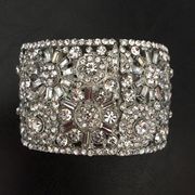 New Badgley Mischka Brilliant Crystal Cuff Hinged