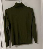 Ann Taylor green turtleneck sweater in size Large