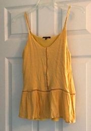 Staccato Yellow Tank Top Small