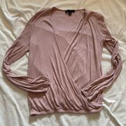 wrap front blouse size Small