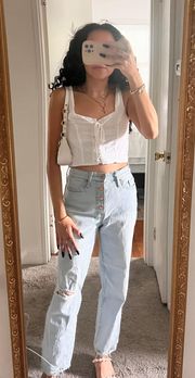 White Milkmaid Top 