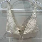 Rehab lace and satin bra