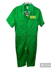 Pride Gay All Day Every Day Short Sleeve Boiler Suit - Sz M New Green