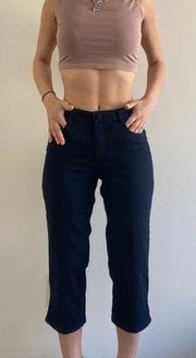 Black Cropped Jeans Size 6