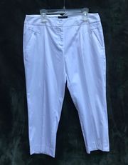 NWT 14 Vintage  White Pants Cotton Women’s Business Casual